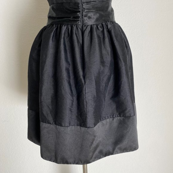 Milly sz 4 flare sleeveless scoop neck bow mini cocktail party dress - Picture 9 of 12